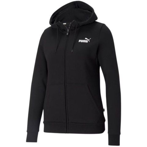 Bluza damska Puma ESS Small Logo Full-Zip Hoodie czarna 586811 01