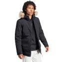 Kurtka męska adidas Parka Hooded Fur czarna IK0553