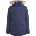 Kurtka męska adidas Parka Hooded Fur granatowa IK0552