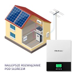 Qoltec Hybrydowy inwerter solarny Off-Grid 1.5kVA | 1.5kW | 80A | MPPT | Sinus