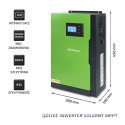 Qoltec Hybrydowy inwerter solarny Off-Grid 6kVA | 3.5kW | 100A | 24V | MPPT | Sinus