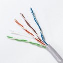 Qoltec Kabel sieciowy/skrętka UTP | CAT5E | 305m | PVC szary