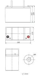 AKUMULATOR 12.8V/100AH/LIFEPO4-EP EUROPOWER