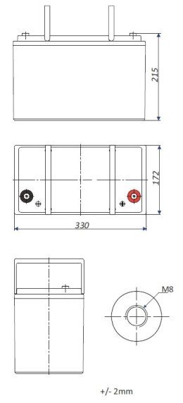 AKUMULATOR 12.8V/120AH/LIFEPO4-EP EUROPOWER