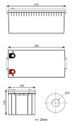 AKUMULATOR 12.8V/200AH/LIFEPO4-EP EUROPOWER