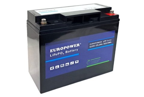 AKUMULATOR 12.8V/25AH/LIFEPO4-EP EUROPOWER