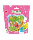 PUZZLE 2W1 MAGICZNY LAS W SASZETCE UKŁADANKA GRA EDUKACYJNA ROTER KAFER