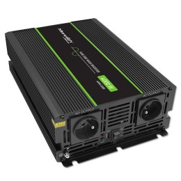 Qoltec Przetwornica napięcia Monolith | 2000W | 4000W | 12V na 230V | Czysty Sinus