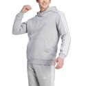 Bluza męska adidas Essentials Fleece 3-Stripes Hoodie szara IJ6474