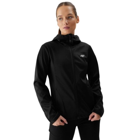 Kurtka damska softshell 4F F215 głęboka czerń 4FWSS24TSOFF215 20S