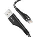 Kabel USB-A do lightning RayCue CA01 1.2m 2.4A (czarny)