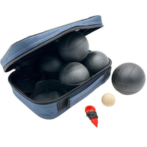 KULE DO GRY 6 SZT- BOULE PETANQUE CZARNE POKROWIEC ENERO PRO