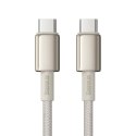 Kabel USB-C do USB-C Baseus Tungsten Gold, 100W, 1m (złoty)