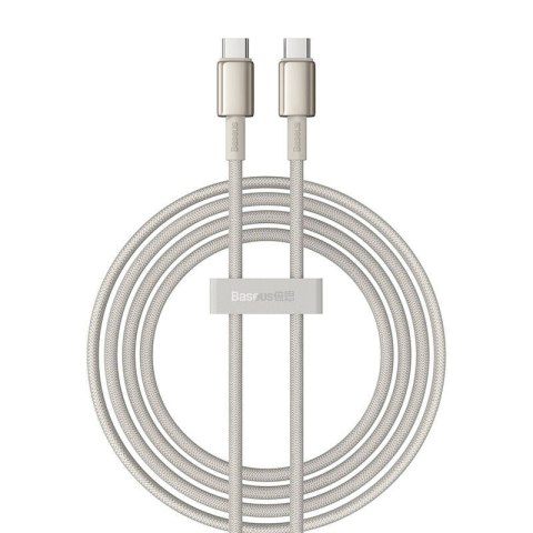 Kabel USB-C do USB-C Baseus Tungsten Gold, 100W, 2m (złoty)