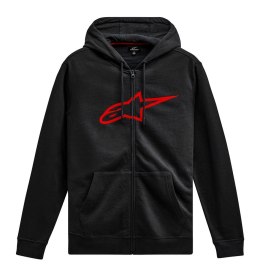 Bluza z kapturem ALPINESTARS AGELESS II ZIP HOODIE, Black/Red - roz. L (NEW)