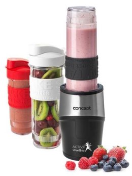 Blender kielichowy Smoothie czarny:kubeki miksujący 2x 570 ml 1 x 400 ml SM3385