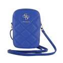 Guess Zip Quilted 4G - Torebka na telefon (niebieski)