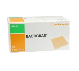 BACTIGRAS 5 x 5cm 50 szt. Opatrunek parafinowy nasączony chlorheksydyntyną