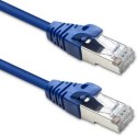 Qoltec Kabel Patchcord FTP | CAT6 | 2 x RJ-45 | 1.5m | High speed | Gold | Ekranowany