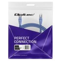 Qoltec Kabel Patchcord FTP | CAT6 | 2 x RJ-45 | 1m | High speed | Gold | Ekranowany