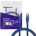 Qoltec Kabel Patchcord FTP | CAT6 | 2 x RJ-45 | 3m | High speed | Gold | Ekranowany