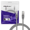 Qoltec Kabel Patchcord UTP | CAT5e | 2 x RJ-45 | 3m | High speed | Gold