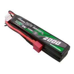 Akumulator Gens Ace 25C 2000mAh 2S2P 7.4V Saddle Airsoft Gun Lipo z konektorem Mini Deans(T) Plug