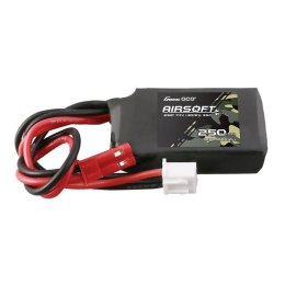 Akumulator Gens ace 250mAh 7.4V 35C 2S1P Airsoft Gun Lipo z konektorem JST-SYP Plug