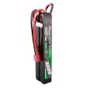 Akumulator Gens ace 25C 3000mAh 2S2P 7.4V Saddle Airsoft Gun Lipo z konektorem Mini Deans(T) Plug