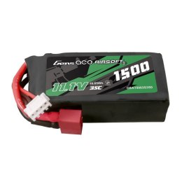 Akumulator Gens ace 35C 1500mAh 3S1P 11.1V Airsoft Gun Lipo z konektorem T Plug