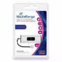 MediaRange USB flash disk, USB USB 3.0 (3.2 Gen 1), 16GB, srebrny, MR915, USB A, wysuwany, EOL