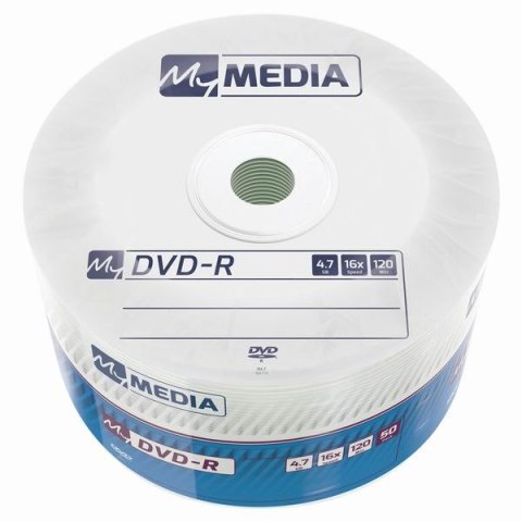 MyMedia DVD-R, 69200, 4.7GB, 16x, wrap, 50-pack, bez możliwości nadruku, 12cm, do archiwizacji danych