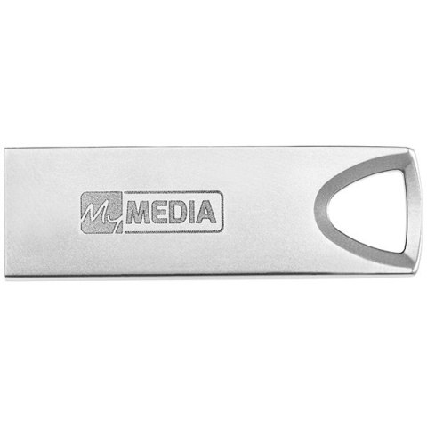 MyMedia USB flash disk, USB 3.2, 64GB, MyAlu, srebrny, 69277, USB A