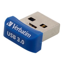 Verbatim USB flash disk, USB 3.0, 64GB, Nano, Store N Stay, niebieski, 98711, USB A