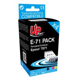 UPrint kompatybilny ink / tusz z C13T071, E-71 PACK, 1xblack/1xcyan/1xmagenta/1xyellow, 1x12 a 3x10ml