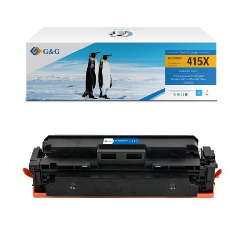 G&G kompatybilny toner z HP W2031X, NT-PH2031XC, HP 415X, cyan, 6000s, high capacity