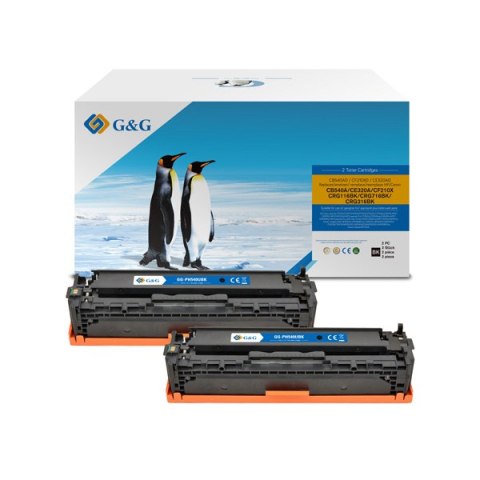 G&G kompatybilny toner z HP CB540A, CE320A, CF210X, Canon CRG116, CRG716, C, NT-PH540UBK, HP 125A, black, 2200s