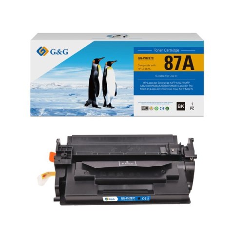 G&G kompatybilny toner z HP CF287A, NT-PH287C, HP 87A, black, 9000s, 930g