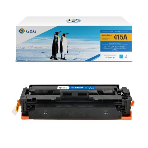 G&G kompatybilny toner z HP W2031A, NT-PH2031C, HP 415A, cyan, 2100s