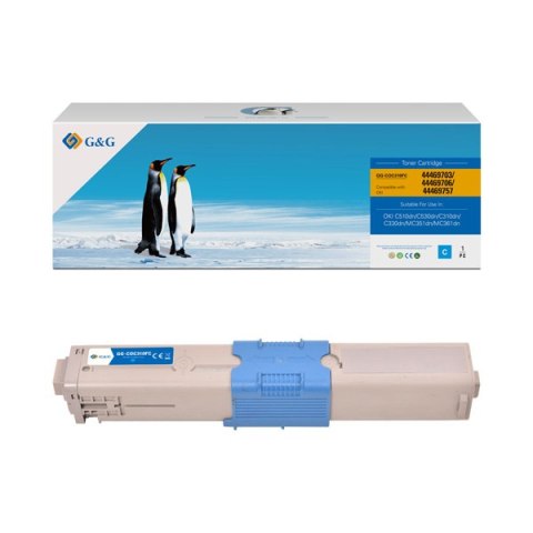 G&G kompatybilny toner z OKI 44469706, NT-CO310C, cyan, 2000s