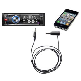 Audio Hands free kabel, Jack (3.5mm) M 4-polowy - Jack (3,5mm) M, 1.2 m, stereo, czarny, do iPhone/iPad 38588