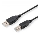 Logo USB kabel (2.0), USB A M - USB B (M), 1.8m