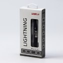 Logo USB kabel (2.0), USB C (M) - Apple Lightning M, 2m, MFi certifikat, 5V/3A, czarny, box, oplot nylonowy, aluminiowa osłona z