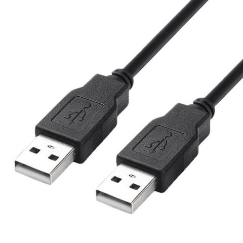 USB kabel (2.0), USB A M - USB A M, 1.8m, czarny, High Speed