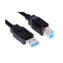 USB kabel (3.0), USB A M - USB 3.0 B (M), 1.8m, czarny