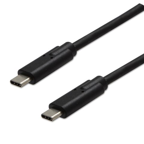 USB kabel (3.2 gen 2), USB C (M) - USB C (M), 1m, 10 Gb/s, 5V/3A, czarny, EOL