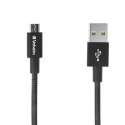 Verbatim USB kabel (2.0), USB A M - microUSB (M), 1m, reversible, czarny, box, 48863, EOL