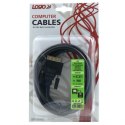 Video Kabel DVI (18+1) M - HDMI M, 2m, pozłacane złącza, czarny, Logo blistr