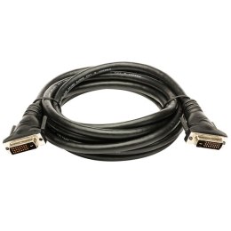 Video Kabel DVI (24+1) M - DVI (24+1) M, Dual link, 3m, chroniony, czarny, Logo blistr