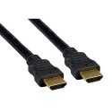 Video Kabel HDMI M - HDMI M, HDMI 1.4 - High Speed with Ethernet, 3m, pozłacane złącza, czarny